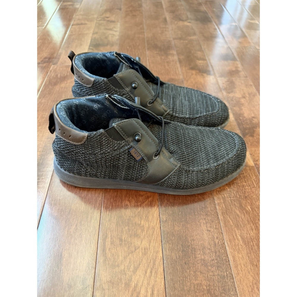 Mens Shoes Nunn Bush Brewski Knit 2.0 Slip On Fabric Moc Toe Sz 9.5 Gray
